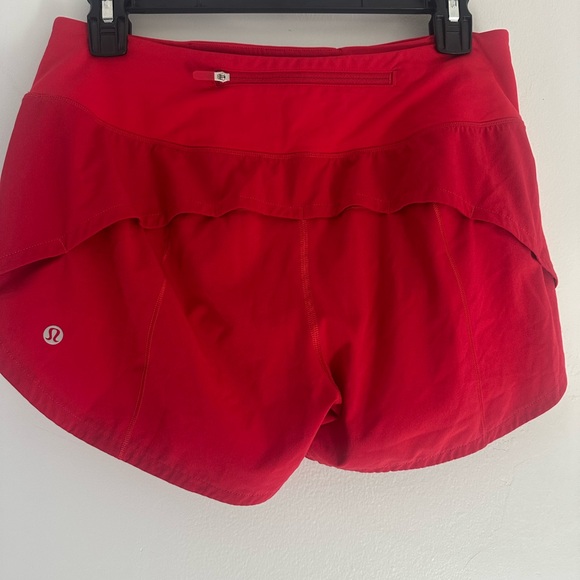 lululemon athletica Women's Vibrant Red Athletic Shorts - Picture 1 of 8
